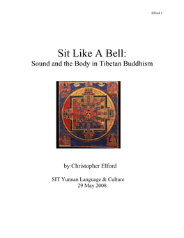 Sit Like a Bell: Sound and the Body in Tibetan Buddhism