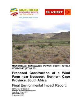 Final Environmental Impact Report