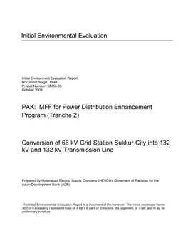 MFF for Power Distribution Enhancement Program (Tranche 2)
