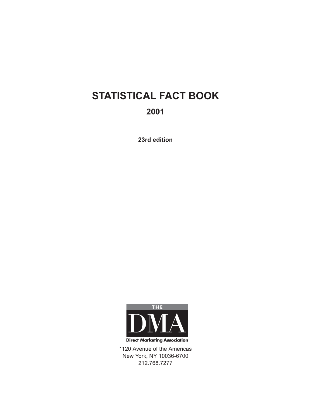 Statistical Fact Book 2001
