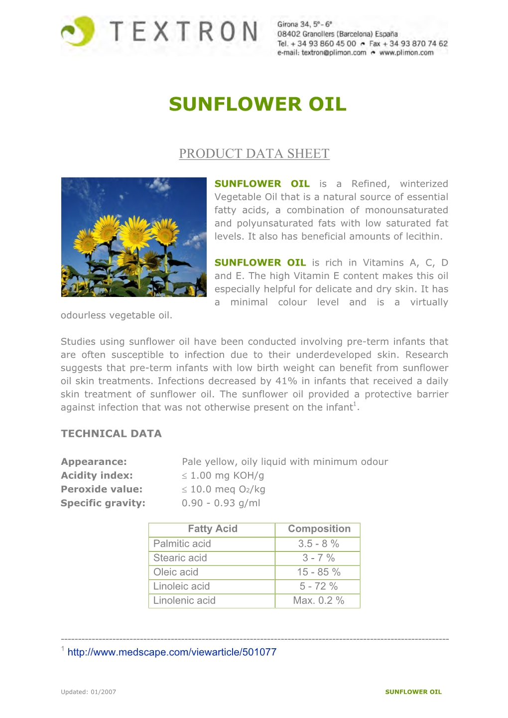 Sunflower Oil