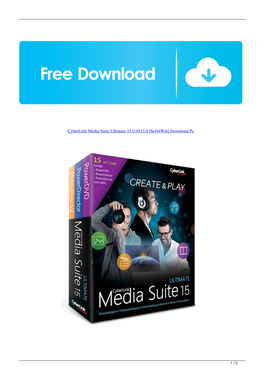 Cyberlink Media Suite Ultimate 15005120 Soft4win Download Pc