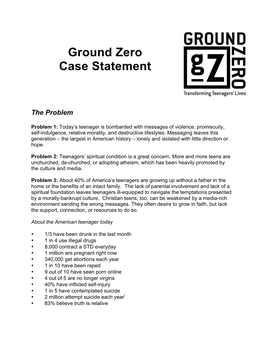 Ground Zero Case Statement