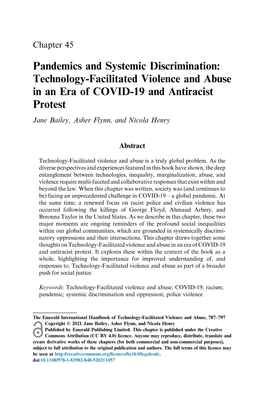 Pandemics and Systemic Discrimination: Technology