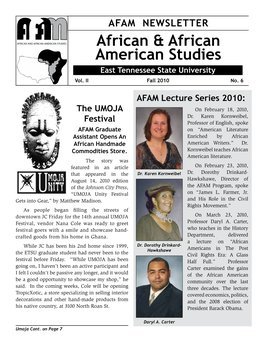 African & African American Studies