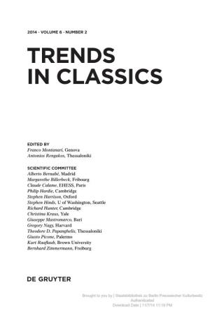 Trends in Classics