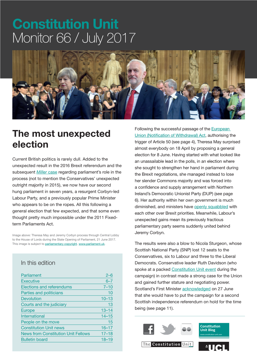 Constitution Unit Monitor 66 / July 2017