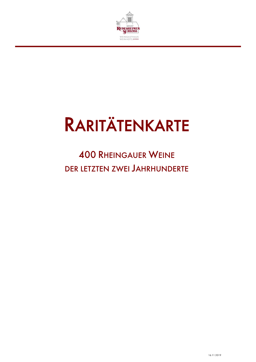 Raritätenkarte