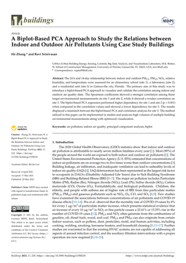 A Biplot-Based PCA Approach to Study the Relations Between Indoor and Outdoor Air Pollutants Using Case Study Buildings