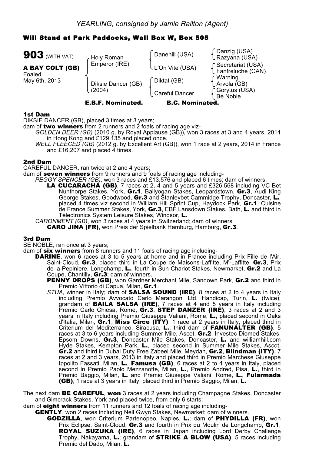 Tattersalls October Yearling Sale Book 1