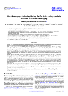 Identifying Gaps in Flaring Herbig Ae/Be Disks Using Spatially Resolved Mid-Infrared Imaging