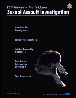 Sexual Assault Investigation