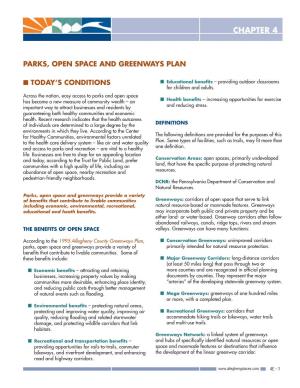 Parks, Open Space and Greenways Plan