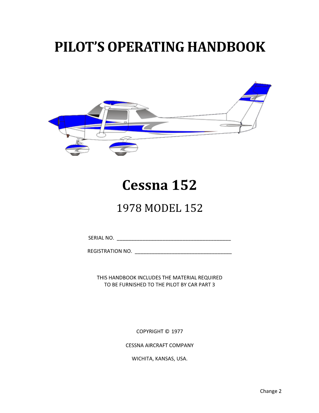 PILOT's OPERATING HANDBOOK Cessna