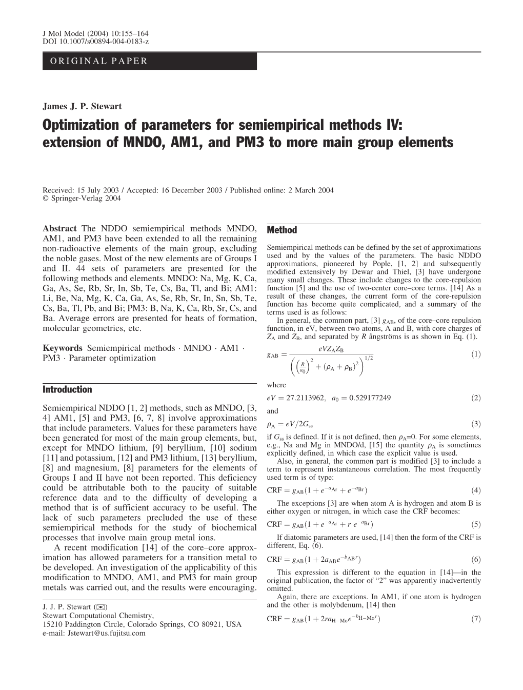 Extension of MNDO, AM1, and PM3 to More Main Group Elements