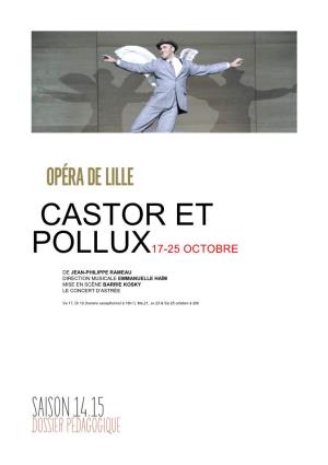Dossier Pédagogique Castor Et Pollux