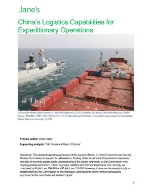 China's Logistics Capabilities for Expeditionary Operations
