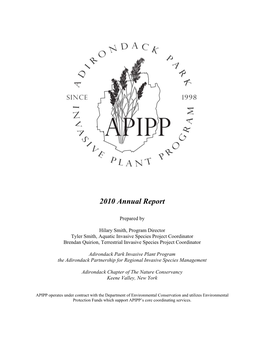 Adirondack Park Invasive Plant Program (APIPP)