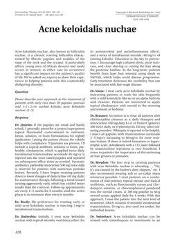 Acne Keloidalis Nuchae