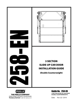 258-En 3 Section Slide-Up Car Door Installation Guide