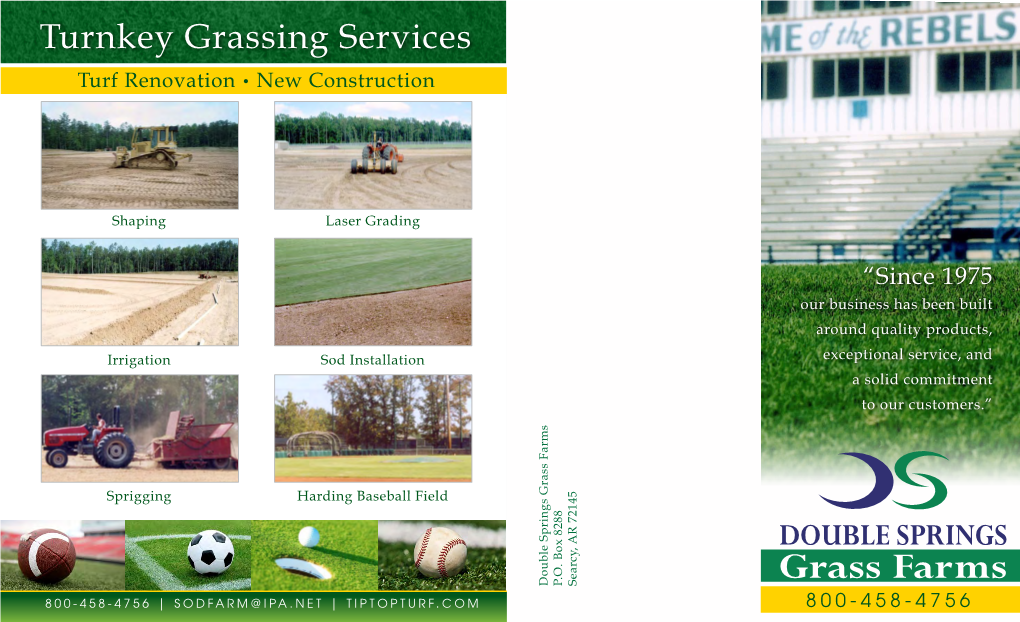 Double Springs Grass Farms P.O