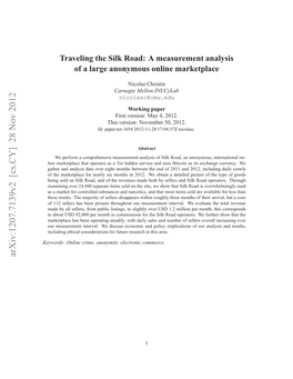 Traveling the Silk Road: a Measurement Analysis of a Large