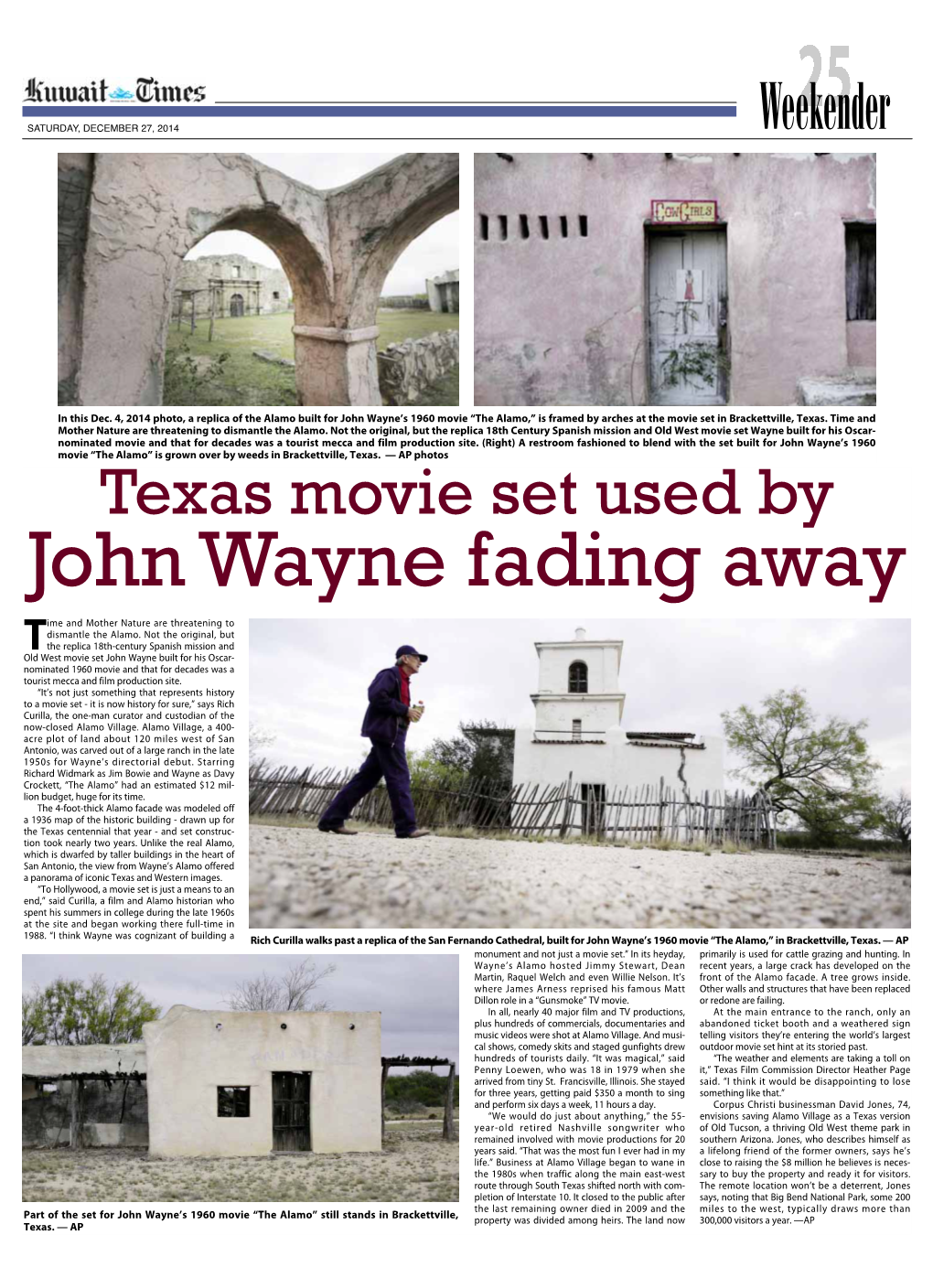 John Wayne Fading Away