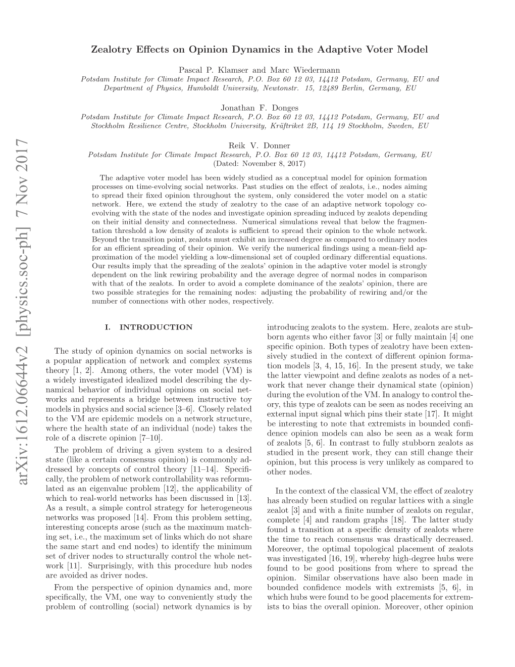 Arxiv:1612.06644V2 [Physics.Soc-Ph]