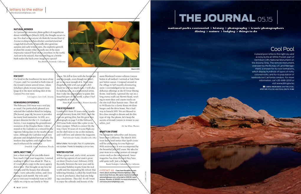 Arizonahighways.Com the JOURNAL 05.15