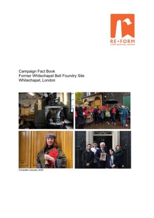 Campaign Fact Book Former Whitechapel Bell Foundry Site Whitechapel, London