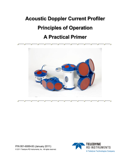 Acoustic Doppler Current Profiler Principles of Operation a Practical Primer