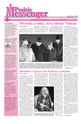 Diversity a Value, Not a Threat: Vatican