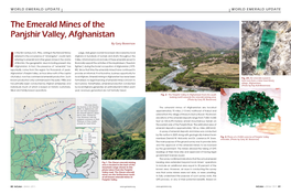 The Emerald Mines of the Panjshir Valley, Afghanistan