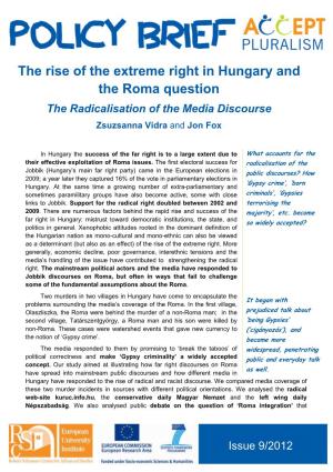 ACCEPT PLURALISM Policy Brief WP4 HUNGARY Revised 30 Oct