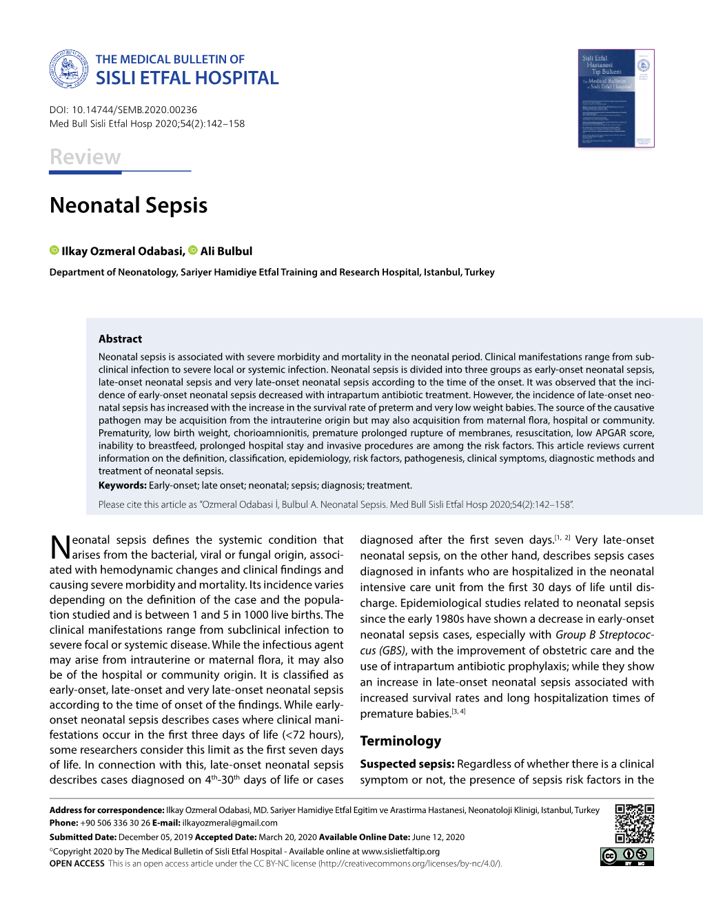 Neonatal Sepsis Review