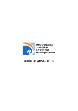 BOOK of ABSTRACTS Sponsored By