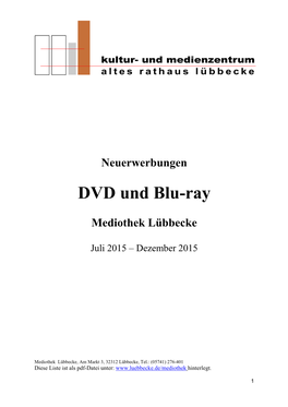 DVD Und Blu-Ray