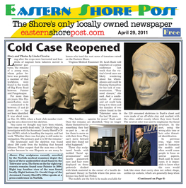 Cold Case Reopened