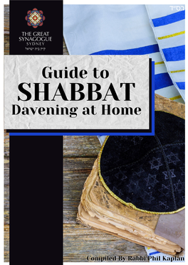 4 Page Guide to SHABBAT Davening at Home