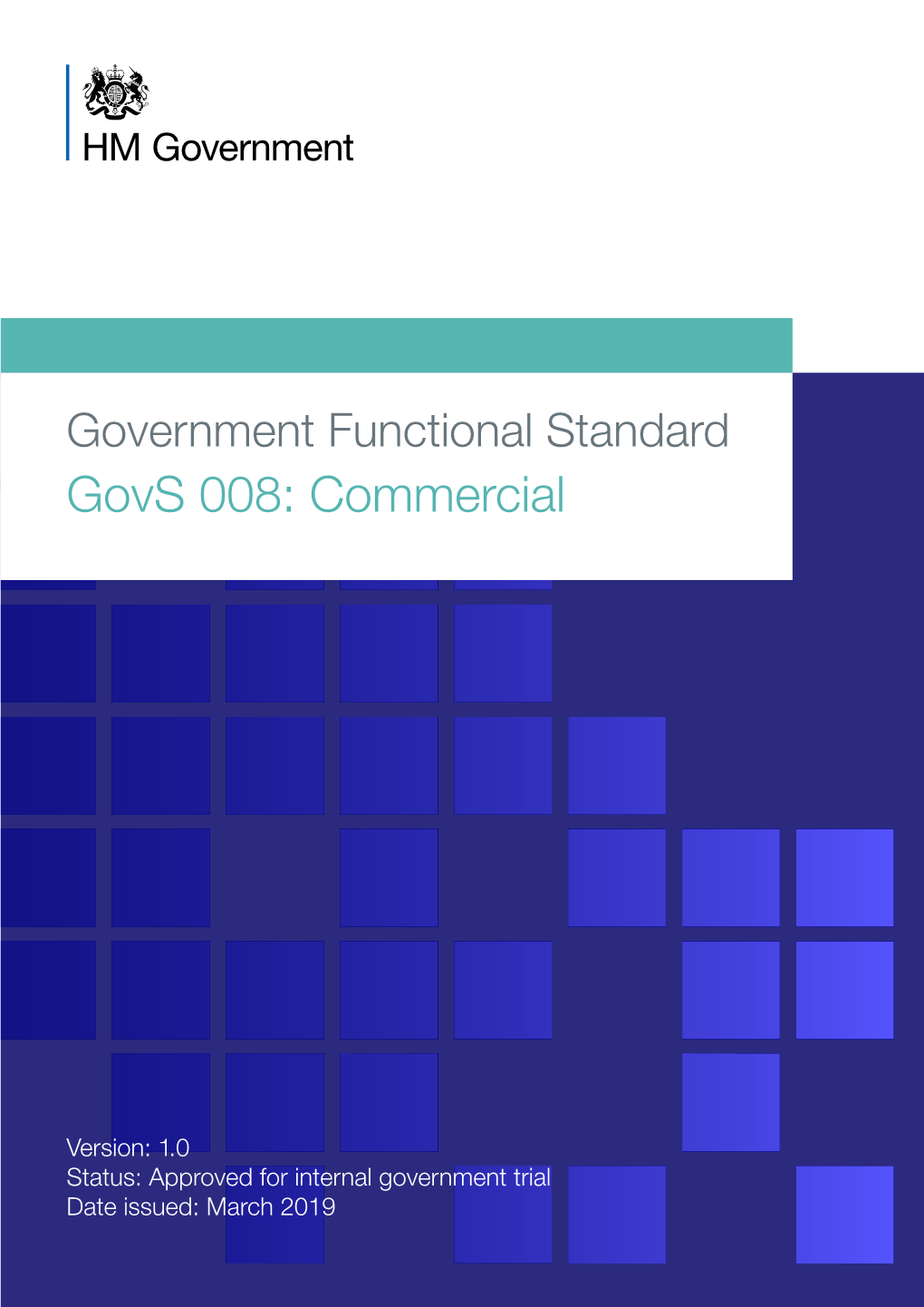 Government Functional Standard Govs 008: Commercial