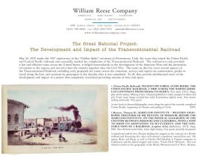 William Reese Company Americana • Rare Books • Literature