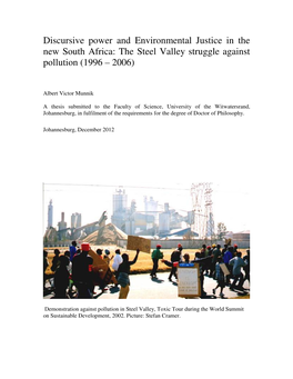 The Steel Valley Struggle Against Pollution (1996 – 2006)