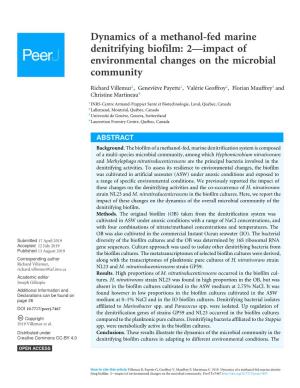 2—Impact of Environmental Changes on the Microbial Community