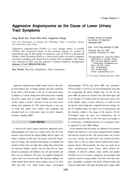 Aggressive Angiomyxoma As the Cause of Lower Urinary Tract Symptoms