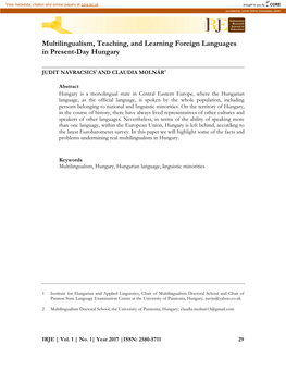 This Study Is Intended to Understand Teaching Quality of English Student