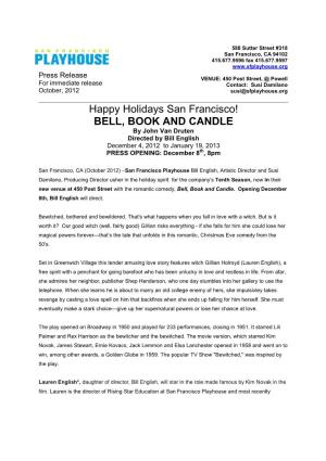 Press Release- Bell Book and Candle