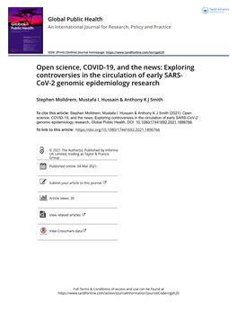 Exploring Controversies in the Circulation of Early SARS-Cov-2