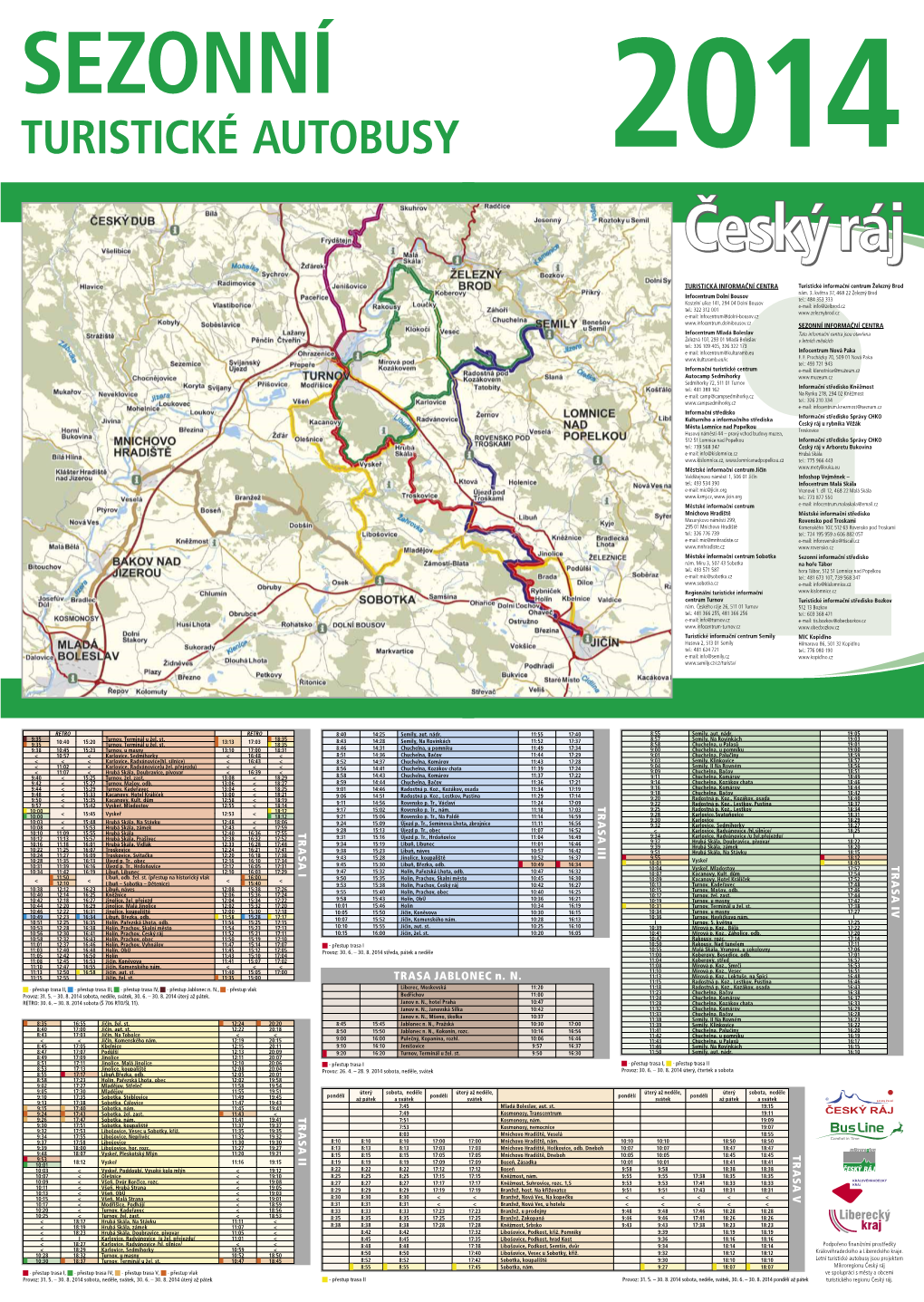 Turistické Autobusy Jsou Projektem Turistické Informační Centrum Železný Brod Nám.3