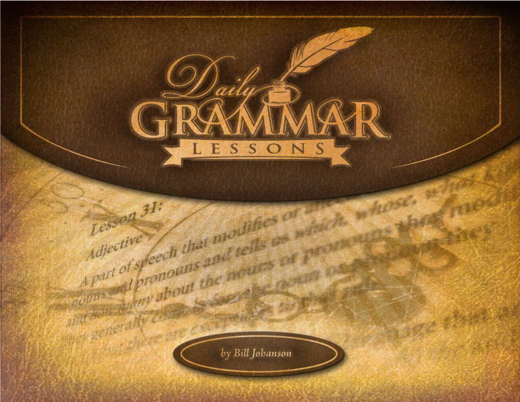 Daily Grammar Lessons Workbook