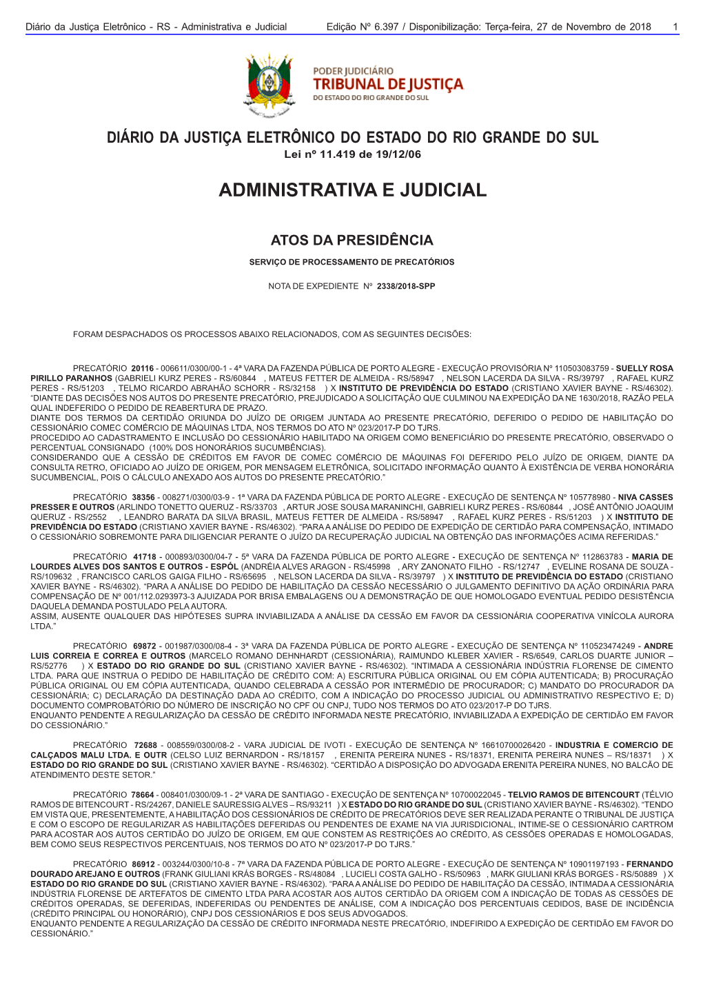 Administrativa E Judicial